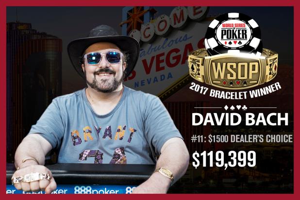 DAVID BACH WINS $1,500 DEALERS CHOICE